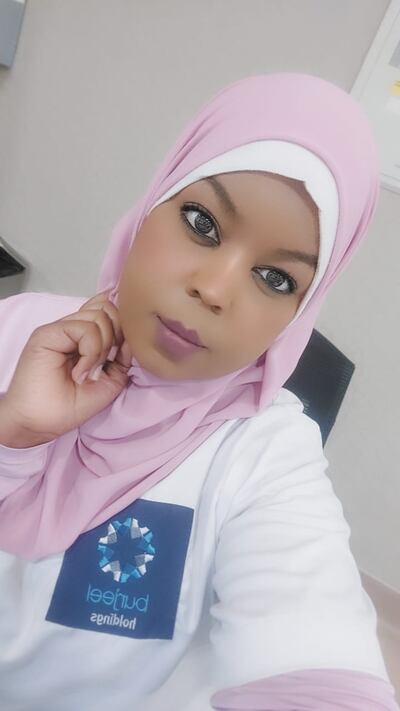 Registered nurse Ilham Altarabeen, 31, from Gaza, only recently started working in Abu Dhabi