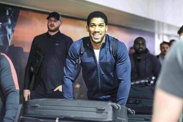 Anthony Joshua in in Saudi Arabia for ‘Clash on the Dunes’ against Andy Ruiz Jr. Courtesy Diriyah Season