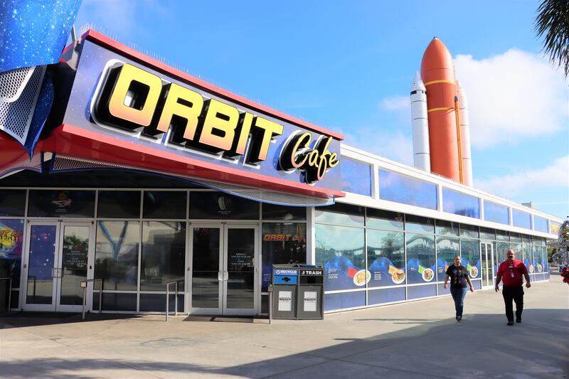 The Orbit Cafe is one of the most popular space-inspired restaurants in the Kennedy Space Centre Visitor Complex. All photos by Sarwat Nasir / The National 