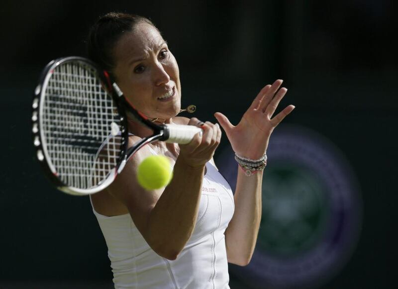 Jelena Jankovic is from Serbia but lives in Dubai. She hopes the crowd support she enjoys here will help her get through what is undoubtedly the match up of the first round. (AP Photo/Tim Ireland)