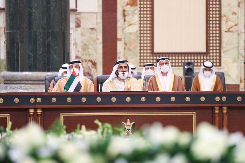Sheikh Mohammed was accompanied by other sheikhs and senior UAE officials. Wam