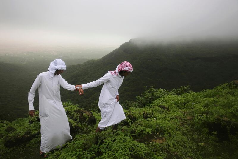 Salalah's monsoon season draws thousands of visitors every year. AP Photo