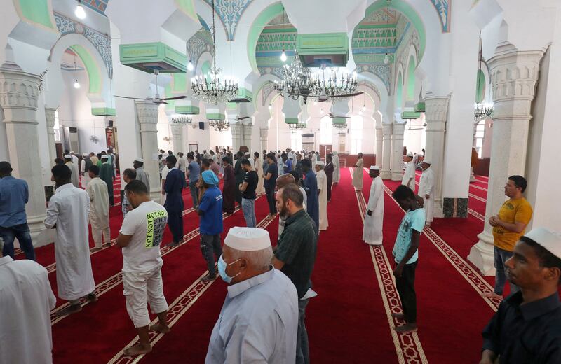 Muslims pray at a Sufi mosque in Libya’s coastal city of Zliten. Despite Sufism's long history across North Africa, Libya's conflict has given a free hand to militias that include extremists deeply hostile to Sufi ‘heretics’. All photos: AFP