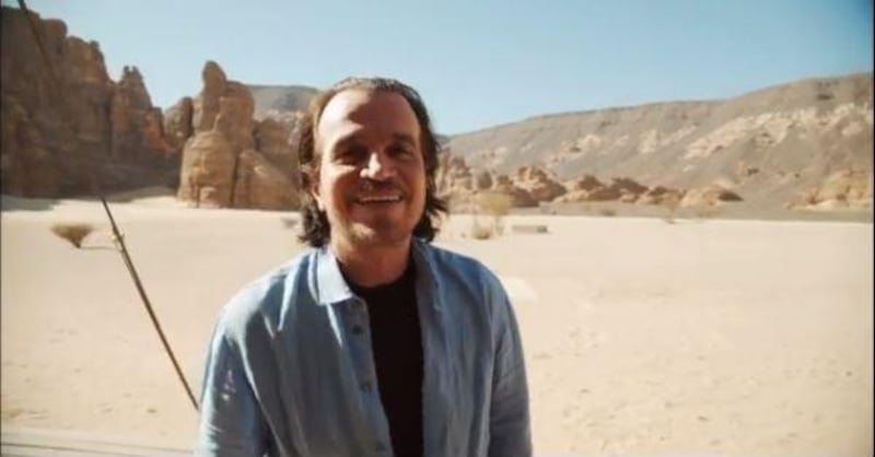 Yanni has arrived in Al Ula ahead of his performance this Friday. Yanni / Instagram 