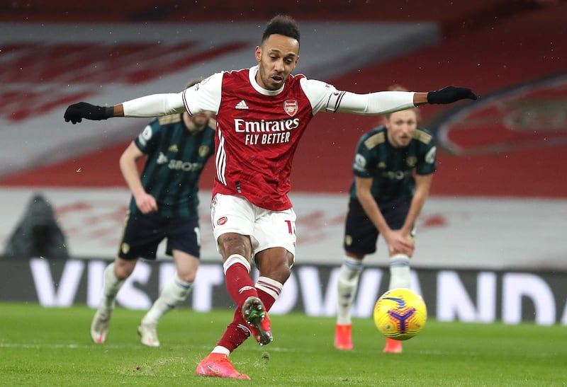 Pierre-Emerick Aubameyang  - 9: A welcome return to Gunners' starting line-up and opened the scoring after 13 minutes with low shot into corner at keeper’s near post. Perfect penalty to make it 2-0. Simple header to secure first Premier League hat-trick just after break. Superb attacking performance. EPA