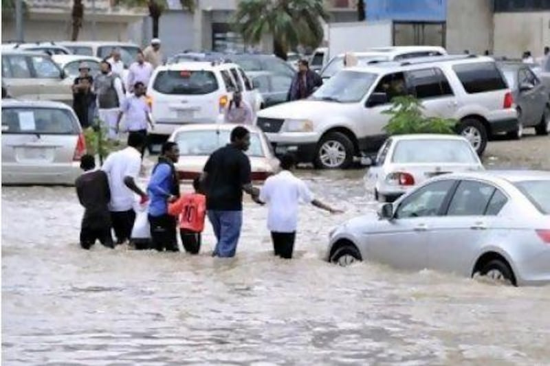 The damage during January's flood in Jeddah is estimated at 6 billion Saudi riyals.
