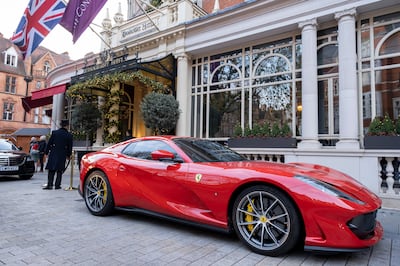 A Ferrari outside the nearby Connaught Hotel in Mayfair. Getty Images