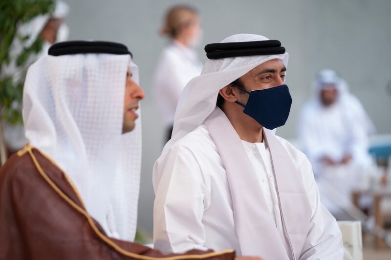 Pictured right, Sheikh Abdullah bin Zayed, UAE Minister of Foreign Affairs and International Co-operation.