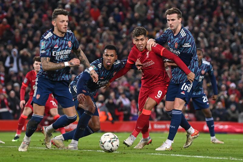 Roberto Firmino - 4. The Brazilian looked bright when he was on the ball but that was not very often. He faded into the background when he needed to lead the line. Getty Images