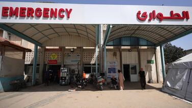 The emergency area of the European Hospital in southern Gaza. AFP