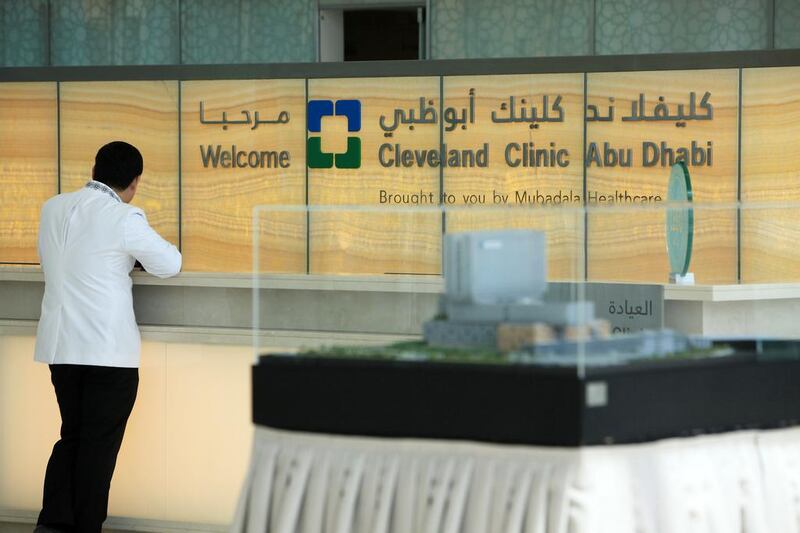 Cleveland Clinic Abu Dhabi opened in 2015. Pawan Singh / The National