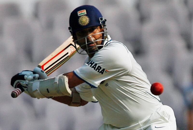 India's Sachin Tendulkar plays a shot on the fourth day of their first test cricket match against South Africa in Nagpur February 9, 2010. REUTERS/Arko Datta (INDIA - Tags: SPORT CRICKET)