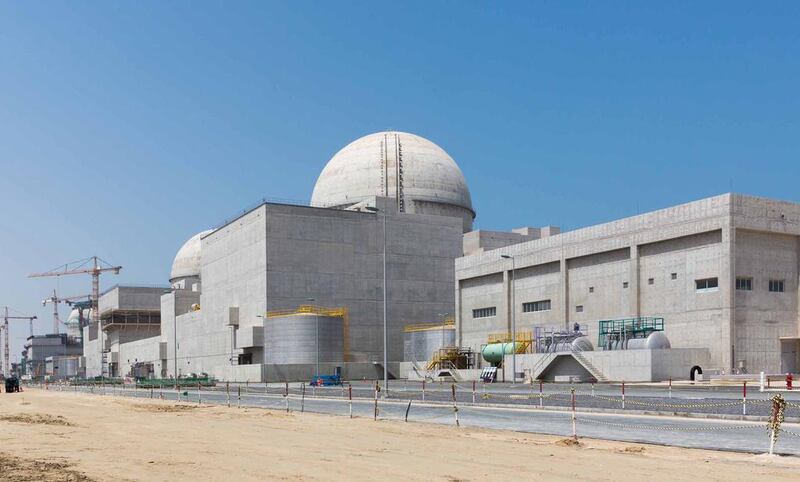 The first reactor of the UAE's nuclear power plant has completed construction but operation is delayed until 2018. Wam