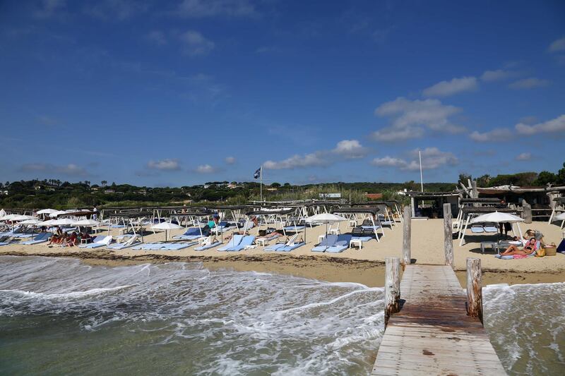 SAINT-TROPEZ, FRANCE - JULY 01:  A general view of atmosphere at Club 55 on July 1, 2014 in Saint-Tropez, France.  (Photo by Peter Slane/Papixs via Getty Images)