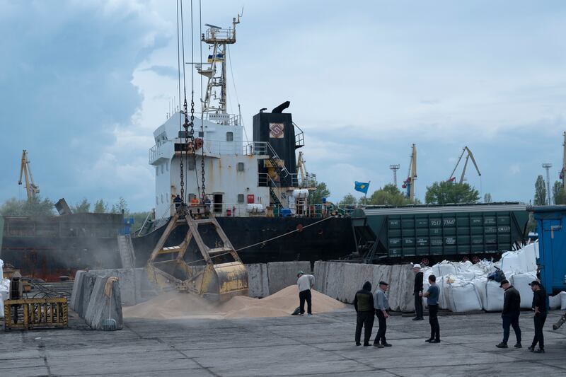 The Black Sea grain initiative has allowed Ukraine to ship more than 32 million tonnes of grain past Russian warships in the Black Sea. AP
