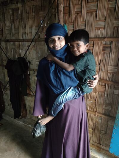 Hatemon and her daughter Umme Salime survived a treacherous boat journey after they were stranded in the sea for weeks without food and water. Photo: Supplied