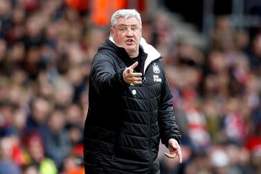 FILE PHOTO: Soccer Football - Premier League - Southampton v Newcastle United - St Mary's Stadium, Southampton, Britain - March 7, 2020 Newcastle United manager Steve Bruce REUTERS/Peter Nicholls EDITORIAL USE ONLY. No use with unauthorized audio, video, data, fixture lists, club/league logos or "live" services. Online in-match use limited to 75 images, no video emulation. No use in betting, games or single club/league/player publications. Please contact your account representative for further details./File Photo