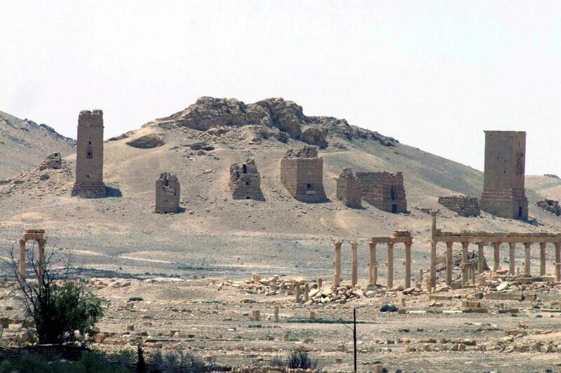 Many other priceless archaeological sites, including massive tombs, could not be moved, renewing fears the extremist group will destroy the ruins if they reach them. Photo released on May 17, 2015, by the Syrian official news agency Sana. Sana via AP