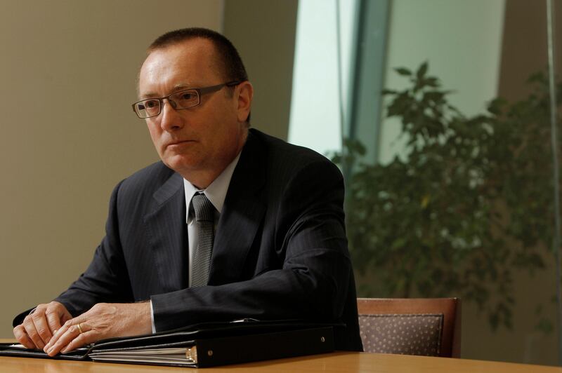 ABU DHABI, UNITED ARAB EMIRATES - July 1, 2009: Jeffrey D Feltman, acting Assistant Secretary of State for Near Eastern Affairs with the United States government speaks about America's current areas of focus in the region. Seen at the US Embassy in Abu Dhabi. 
( Ryan Carter / The National ) *** Local Caption ***  RC005-JeffreyFeltman.JPG