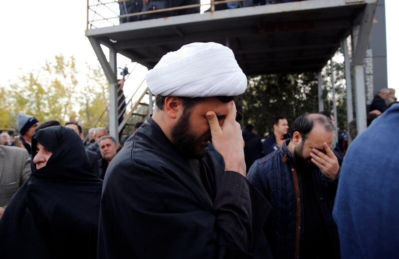 Thousands of Iranians take to the streets to mourn the death of Suleimani after Friday prayers in Tehran. EPA