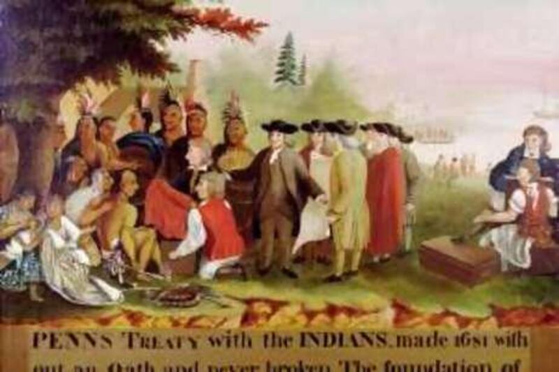 Penn's Treaty with the Indians (1682) c.1840 (oil on canvas)