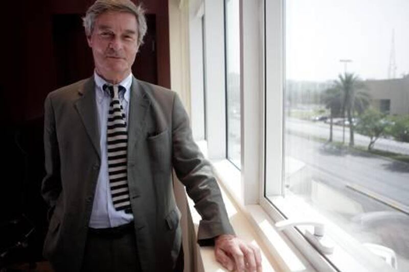 May 10, 2011 (Abu Dhabi ) Patrick Reyners, legal consultant for the Federal Authority for Nuclear Regulation, will be a lecturer in nuclear
law at the Sorbonne in Abu Dhabi. (Sammy Dallal / The National)