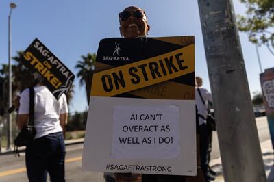 Actors have been on strike since July. EPA
