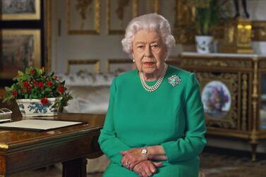 Queen Elizabeth II during her address to the nation and the Commonwealth in relation to the coronavirus epidemic. EPA/BUCKINGHAM PALACE HANDOUT