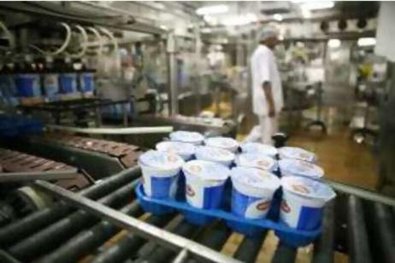 United Arab Emirates - Abu Dhabi - Oct. 21, 2008:  Yogurt is manufactured by Milco Dairy at their factory just outside of Abu Dhabi.  (Galen Clarke/The National) for a story by Denise Roig
 *** Local Caption ***  GC01-102108-milco.jpgGC01-102108-milco.jpg