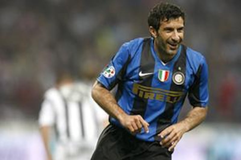 Luis Figo has lifted four titles at Inter Milan, but is leaving after becoming a peripheral figure.