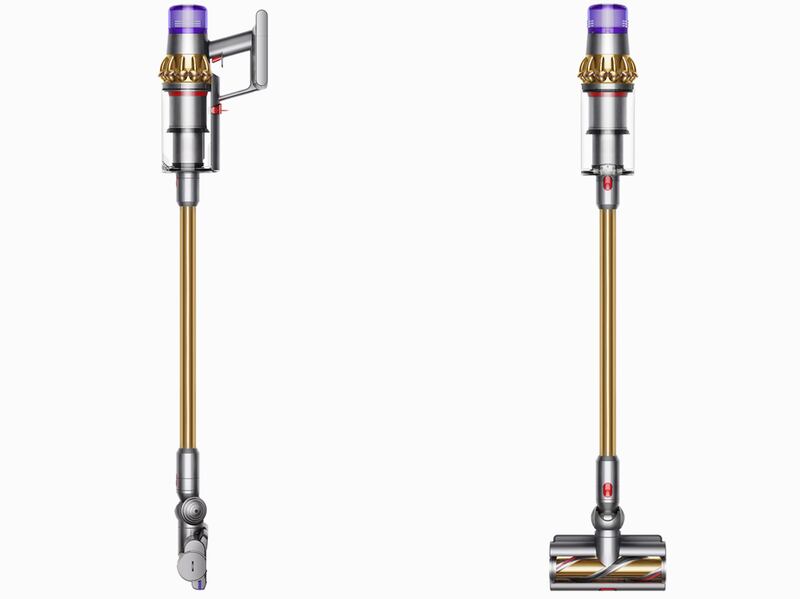 The Dyson V11 Absolute Pro Cordless Vacuum Gold. A battery powered vacuum cleaner which didn't need to be plugged into the mains. Photo: Dyson