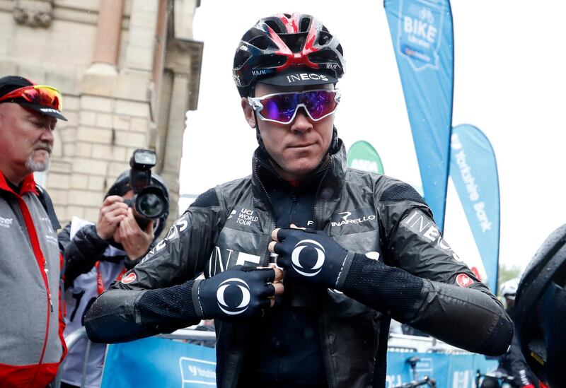 File photo dated 02-05-2019 of Team INEOS' Chris Froome. PRESS ASSOCIATION Photo. Issue date: Wednesday June 12, 2019. Chris Froome has a suspected broken femur that will rule him out of the Tour de France, a Team Ineos spokesperson has confirmed. See PA story CYCLING Froome. Photo credit should read Martin Rickett/PA Wire.