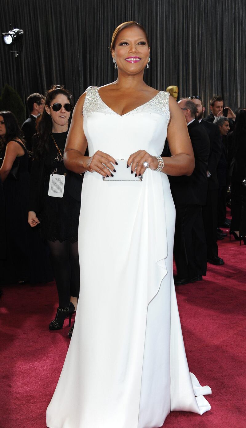 Actress/Singer Queen Latifah  arrives on the red carpet for the 85th Annual Academy Awards on February 24, 2013 in Hollywood, California. AFP PHOTO/VALERIE MACON
 *** Local Caption ***  564798-01-08.jpg