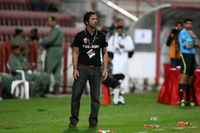 Quique Sanchez Flores, the coach of Al Ahli.