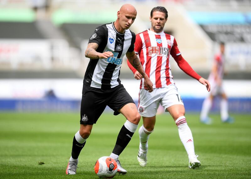 Jonjo Shelvey - 7: Quality distribution from the midfielder who was a driving force to Newcastle’s victory. Reuters