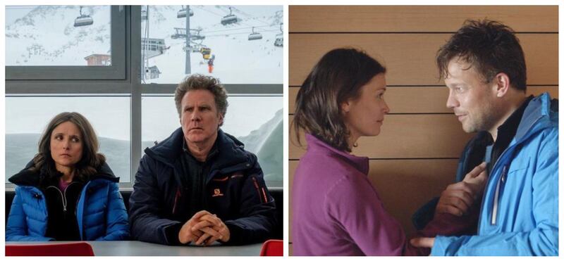 ‘Downhill’: The Hollywood version of the Swedish black comedy was released in 2020, six years after the original, ‘Force Majeure’. Will Ferrell and Julia Louis-Dreyfus star as the husband and wife whose marriage is tested when the husband, seeing an avalanche coming towards them, dashes off to save his own skin, rather than his family. Courtesy 20th Century Fox Film, Beofilm