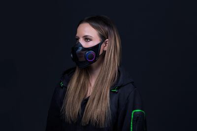 Thick ear loops place less pressure on the ears than traditional masks. Courtesy Razer 