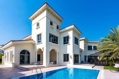 A property on Palm Jumeirah dubbed the 'Hemsworth villa'. Courtesy LuxuryProperty.com