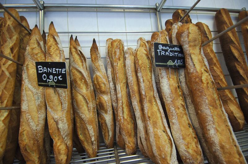 France’s 'Bread Observatory' notes that the French munch through 320 baguettes of one form or another every second - an average of half a baguette per person per day, and 10 billion every year. AFP