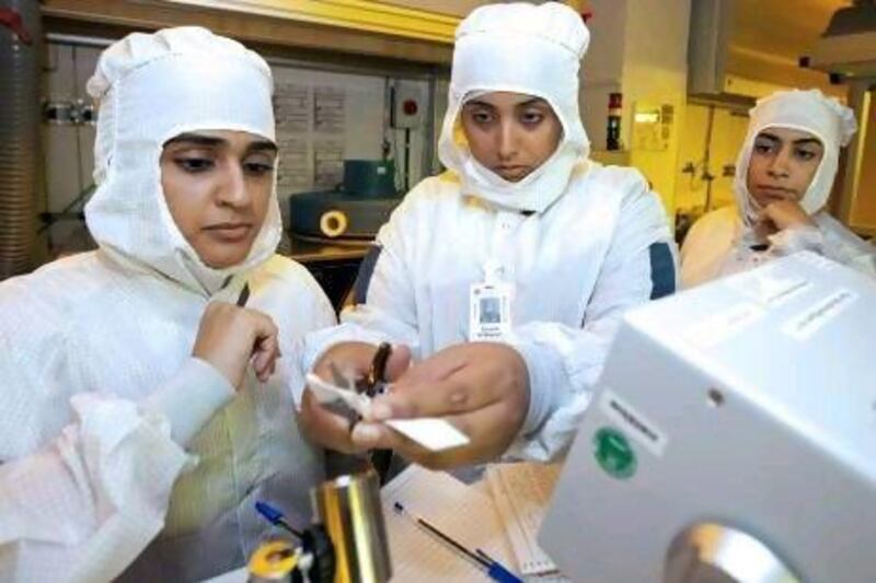 The lack of female scientists is a lost opportunity in advancing the country's knowledge economy, according to a report commissioned by Abu Dhabi's Advanced Technology Investment Company.