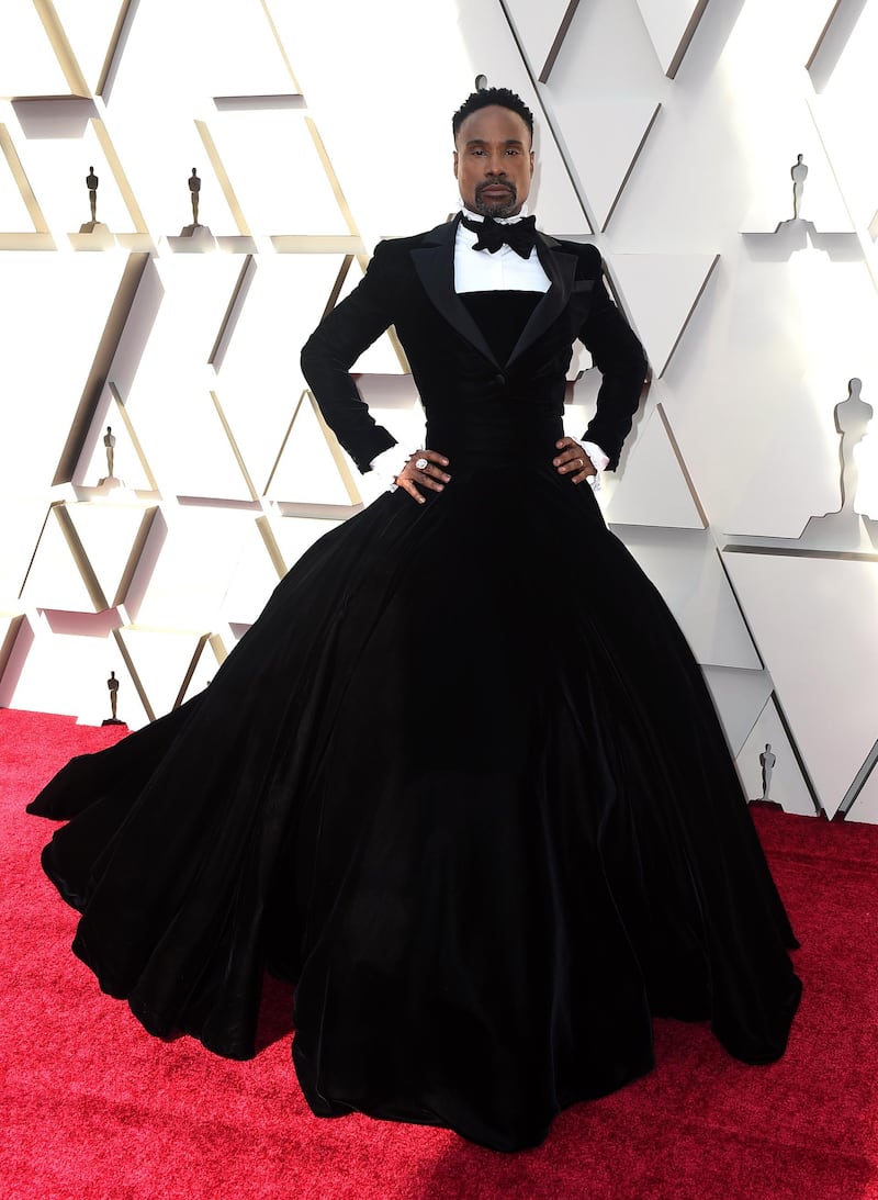 Billy Porter in Christian Siriano at the 91st Academy Awards. AP