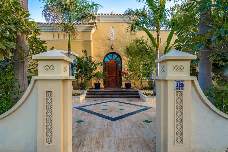 The villa entrance is set back offering plenty of privacy.       Pictures LuxuryProperty.com