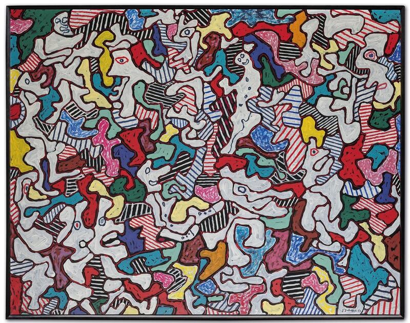 Jean Dubuffet's Pourlèche fiston', 1963, sold for $7,377,133 Christie’s in Paris. Courtesy Christie's