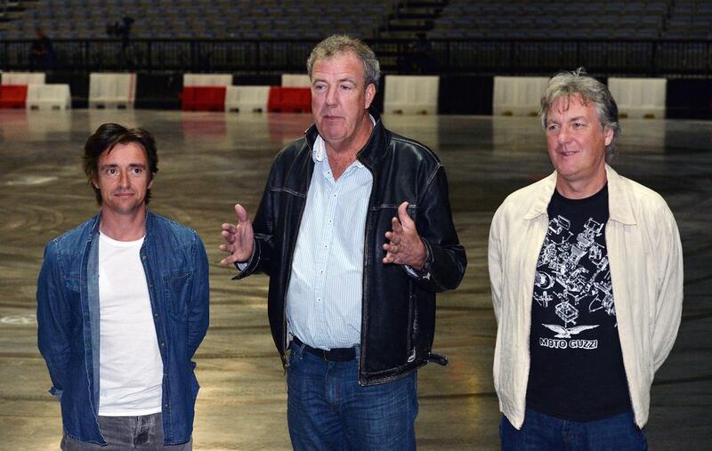 From left: Richard Hammond, Jeremy Clarkson and James May will be reunited for a new show about cars on Amazon. Katerina Sulova / AP Images