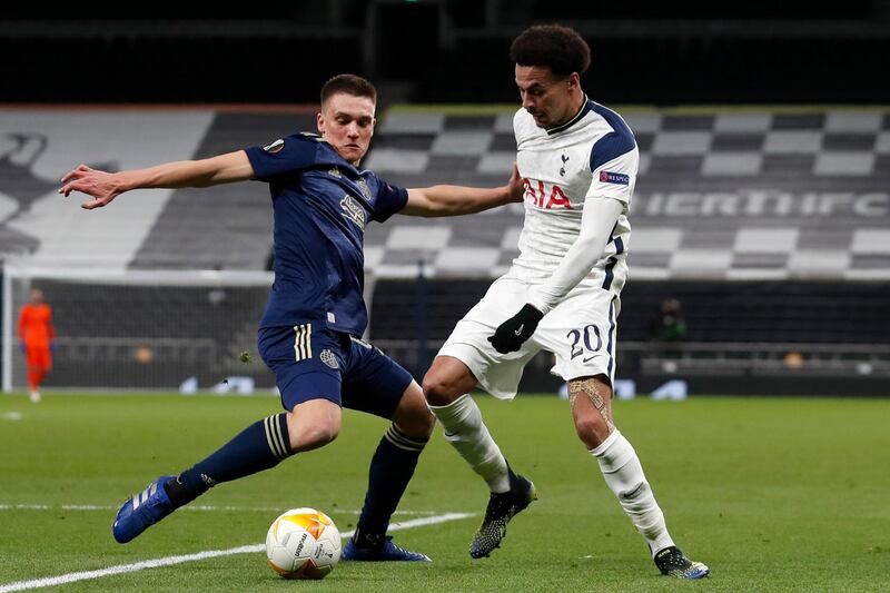 Rasmus Lauritsen - 5: Played with passion and was clearly frustrated when Spurs took the lead. Tried to rally his teammates but Zagreb ultimately came up against a well-drilled home side. AP