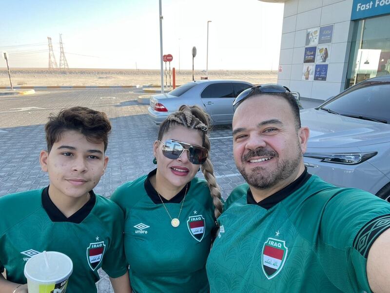 Dr Ali Khayat, his wife Wasnaa Kirawi and son Abdullah set out on their journey to Qatar from the UAE. All photos: Dr Ali Khayat