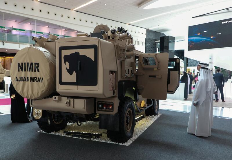 Abu Dhabi, United Arab Emirates, 2/19/19, International Defence Exhibition & Conference 2019 (IDEX) day 3. --The NIMR Ajban MRAV.
Victor Besa / The National.
Section:  NA
Reporter: