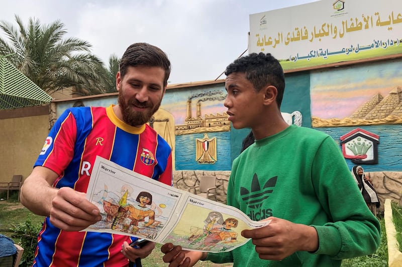 Islam Battah's resemblance to Barcelona's forward Lionel Messi has been causing a big stir with football fans in the Nile Delta city of Zagazig. Reuters