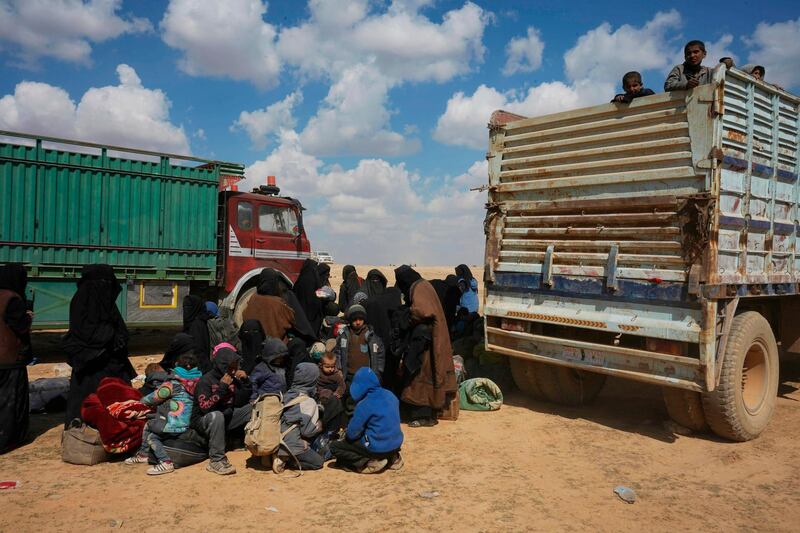 Most will end up in Al Hol camp, where more than 50,000 evacuees are being held in cramped and unsanitary facilities, waiting to know their fate. AP Photo