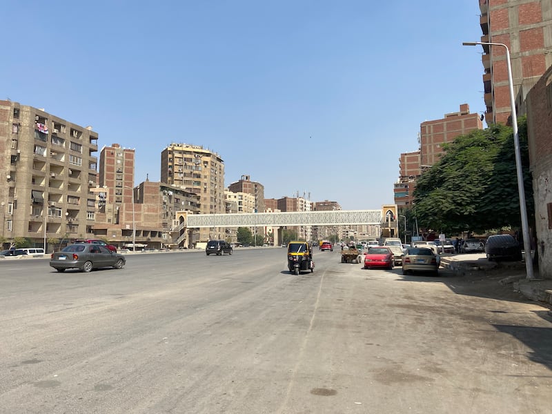 In Heliopolis, the government has installed elaborate pedestrian bridges, but some people still cross the old-fashioned way.